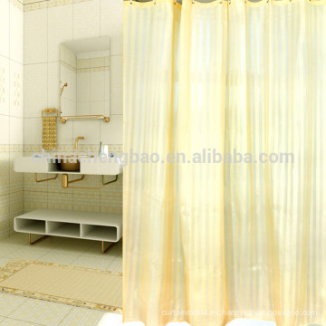 Cortina de ducha de color amarillo personalizado para el cuarto de baño